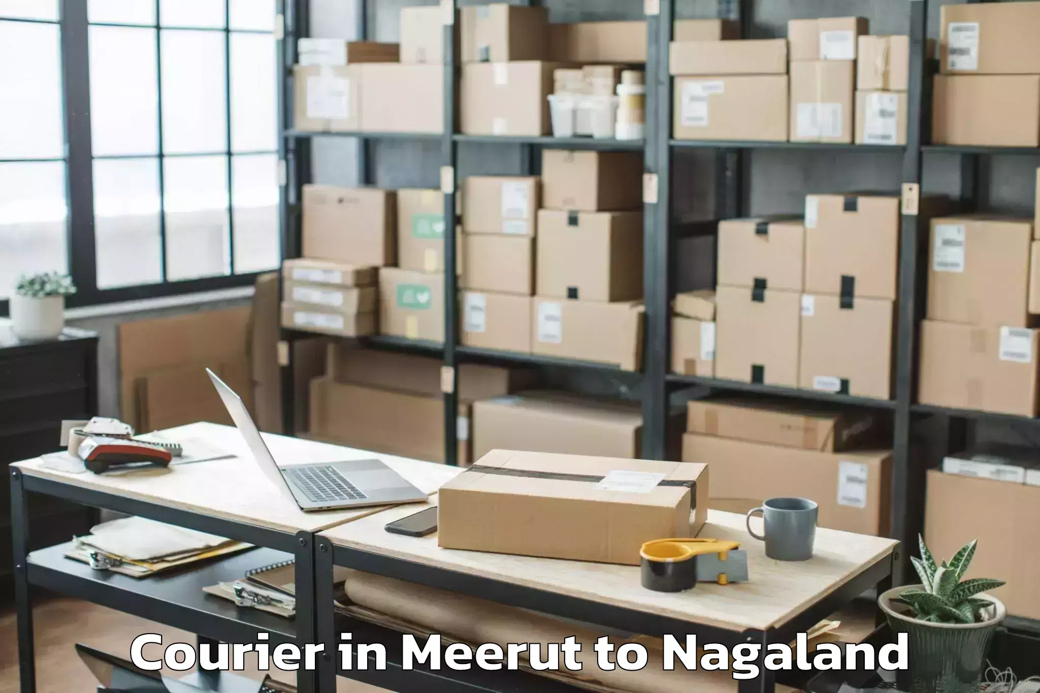 Reliable Meerut to Tuensang Courier